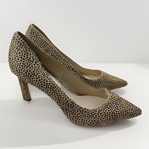 Vince Camuto Cow Hair Animal Print Heels Shoes Leopard‎ Cheetah 7.5M Stiletto